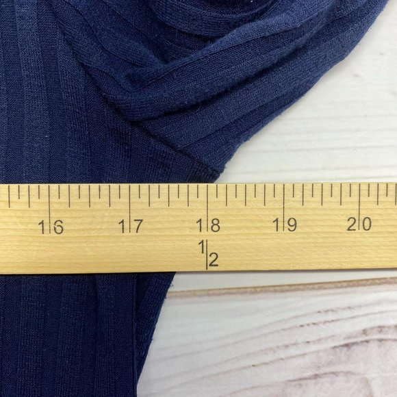 GREEN ENVELOPE Blue Sweater & White Blouse Combo Top S - Picture 6 of 9